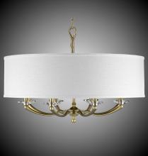 American Brass & Crystal CH5427-32G-36G-ST-GL - Eight Light Chandelier